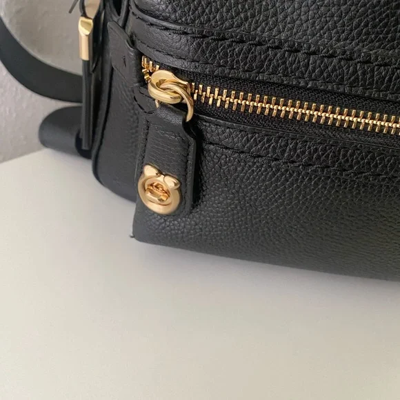Coach Black Backpack with Gold Accents - Picture 6 of 8